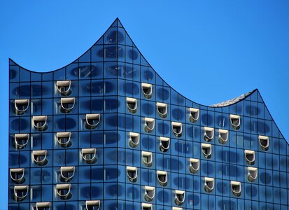 Glass building architecture