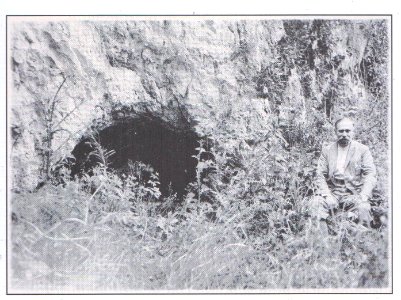 Lök-völgyi-barlang bejárat Kadić Ottokárral