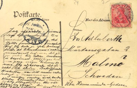 Lübeck, Schleswig-Holstein - Ausblick aus den Wallanlagen (back) (Zeno Ansichtskarten)