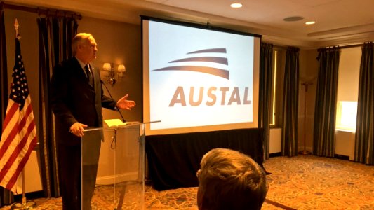 Luther Strange speaking at Austal USA Supplier Day in Washington, D.C. C7Y8BKEX0AQ xyV