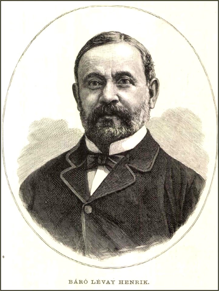 Lévay Henrik báró. Vasárnapi Ujság, 1897
