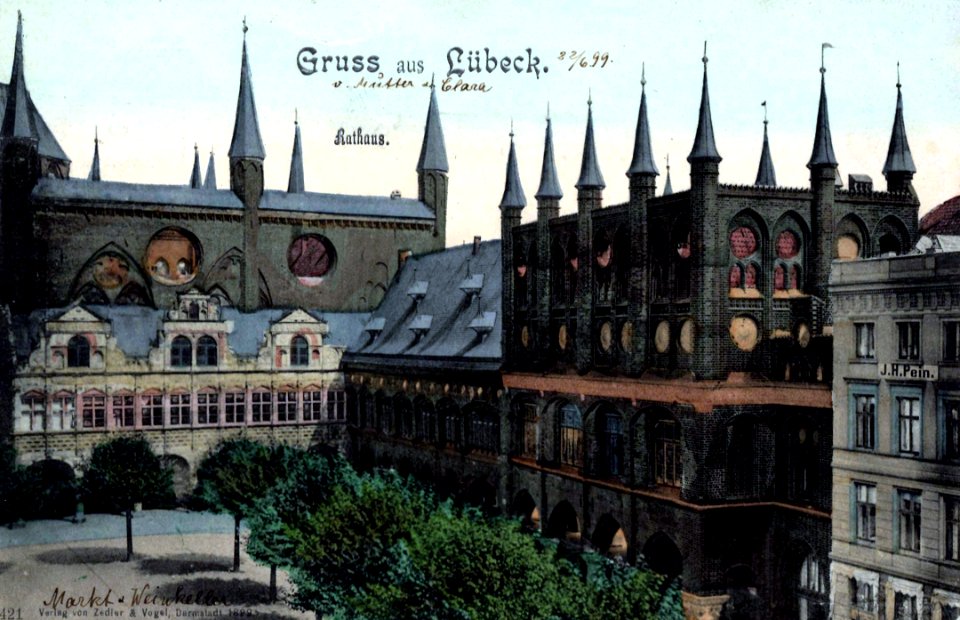 Lübeck, Schleswig-Holstein - Rathaus (Zeno Ansichtskarten)