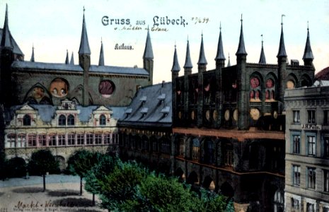 Lübeck, Schleswig-Holstein - Rathaus (Zeno Ansichtskarten)