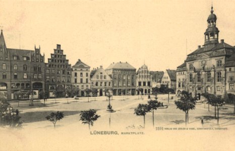 Lüneburg, Niedersachsen - Marktplatz (Zeno Ansichtskarten)