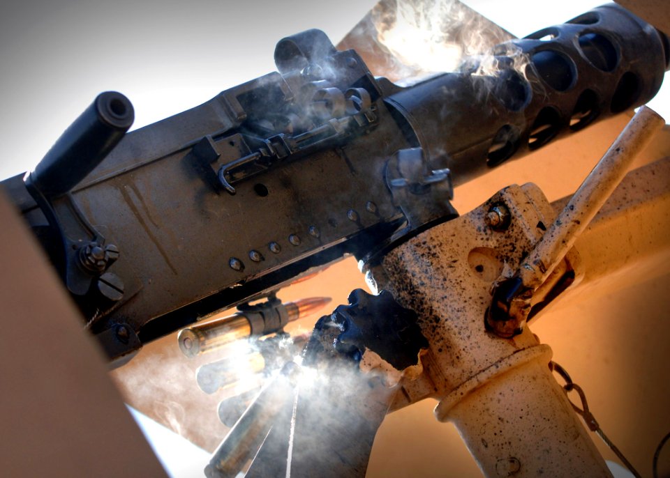 M2 Browning after firing - 061203-N-1328C-466