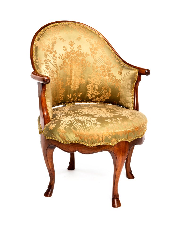 Länstol av bergère-typ, 1700-talets mitt - Hallwylska museet - 110046