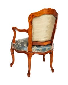 Länstol, baksida, 1700-talets mitt - Hallwylska museet - 110063