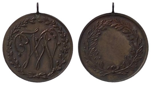 Maatschappij v. Kunsten en Wetenschappen - V.W. - oprichters C. Vredenberg en J. van Well, objectnr PA 2449