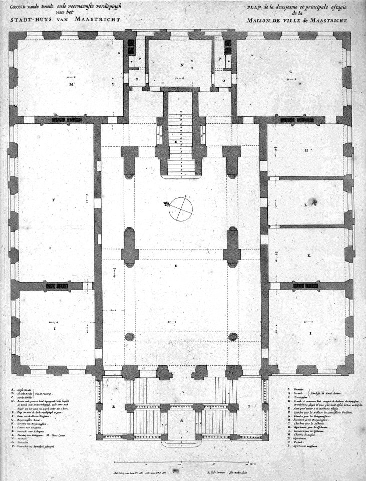 Maastricht, Townhall, Groundplan main floor
