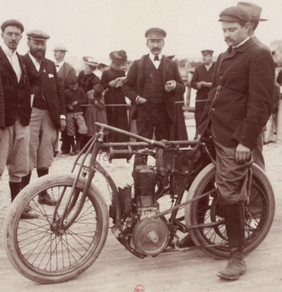 Léon Demeeter au kilomètre de Deauville (août 1902)