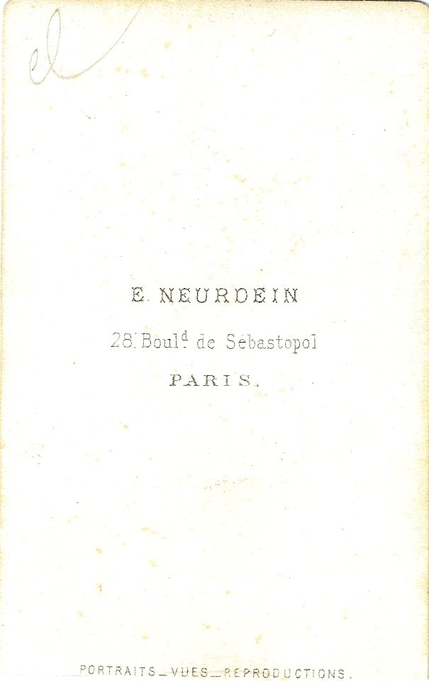 Léon Gambetta - photo E. Neurdein (verso)