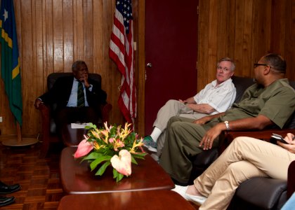 Mabus visits Solomon Islands 120330-N-AC887-001