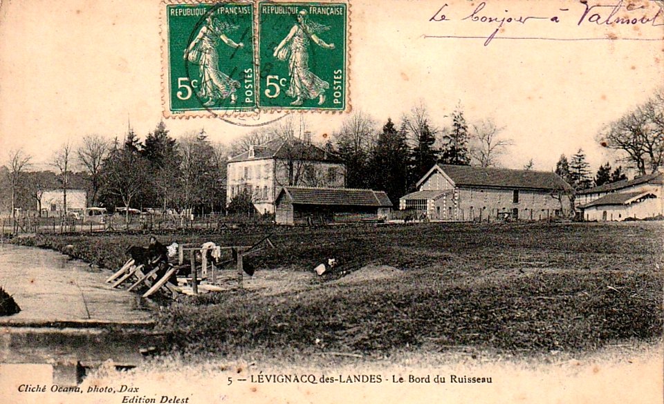 Lévignacq - Le bord du ruisseau