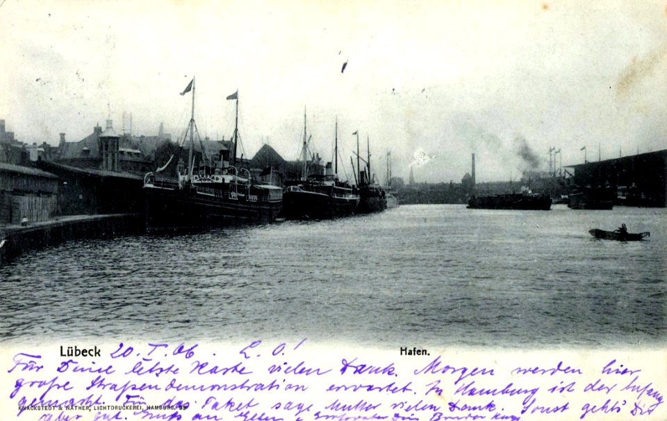 Lübeck, Schleswig-Holstein - Hafen (Zeno Ansichtskarten)