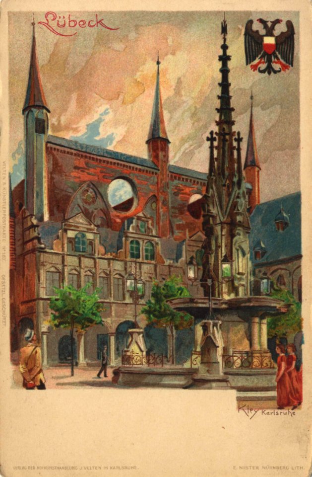 Lübeck, Schleswig-Holstein - Rathaus (2) (Zeno Ansichtskarten)