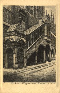 Lübeck, Schleswig-Holstein - Rathaus, Treppe (Zeno Ansichtskarten)