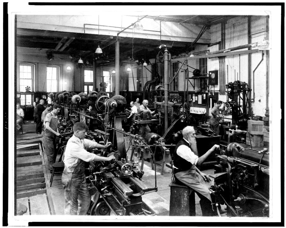 Machine shop in the Government Printing Office, Washington, D.C.) - The Commercial Photo Co., Washington, D.C LCCN93510968