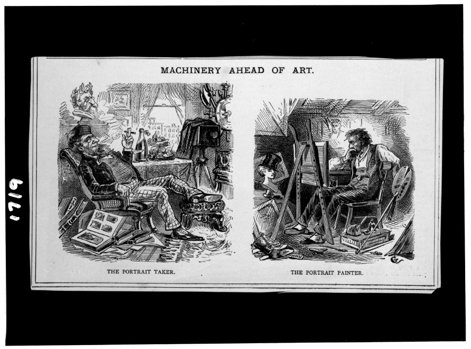 Machinery ahead of art - The portrait taker - The portrait painter LCCN2002725104