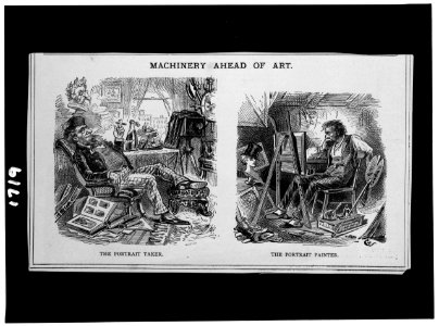 Machinery ahead of art - The portrait taker - The portrait painter LCCN2002725104