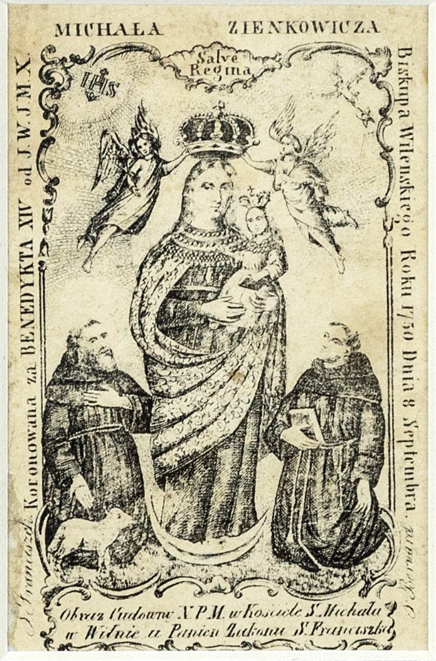 Maci Božaja Sapiežynskaja. Вільня, Маці Божая Сапежынская (XVIII)