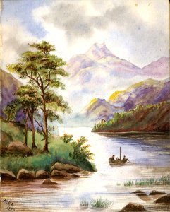 M Reid Mountains Boat 1903