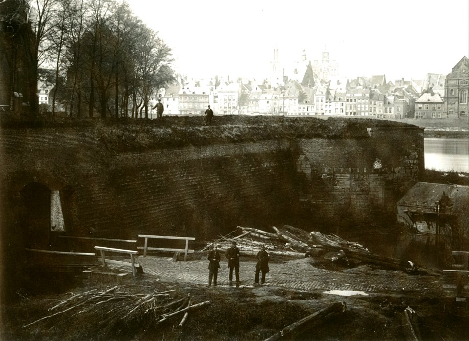 Maastricht, sloop vestingwerken Wyck, noordzijde