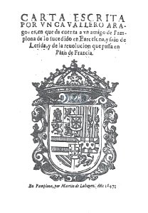 M. Labayen Carta 1647