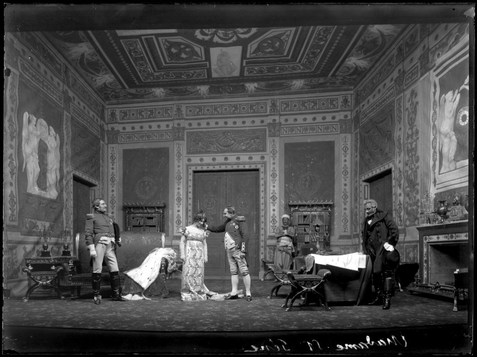 Madame Sans-Gêne, Dramatiska teatern 1902. Föreställningsbild - SMV - DrT050