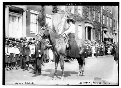 Madge Udall, Suffrage parade, 5-3-13 LCCN2014692615