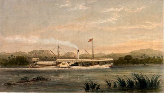 Ma Robert, D.r Livingstones steam boat by TA Picken after Walters 1858 (2)