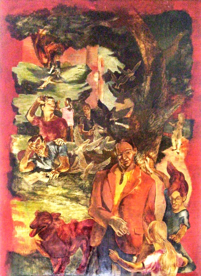 Madison Square Station USPO west mural 1