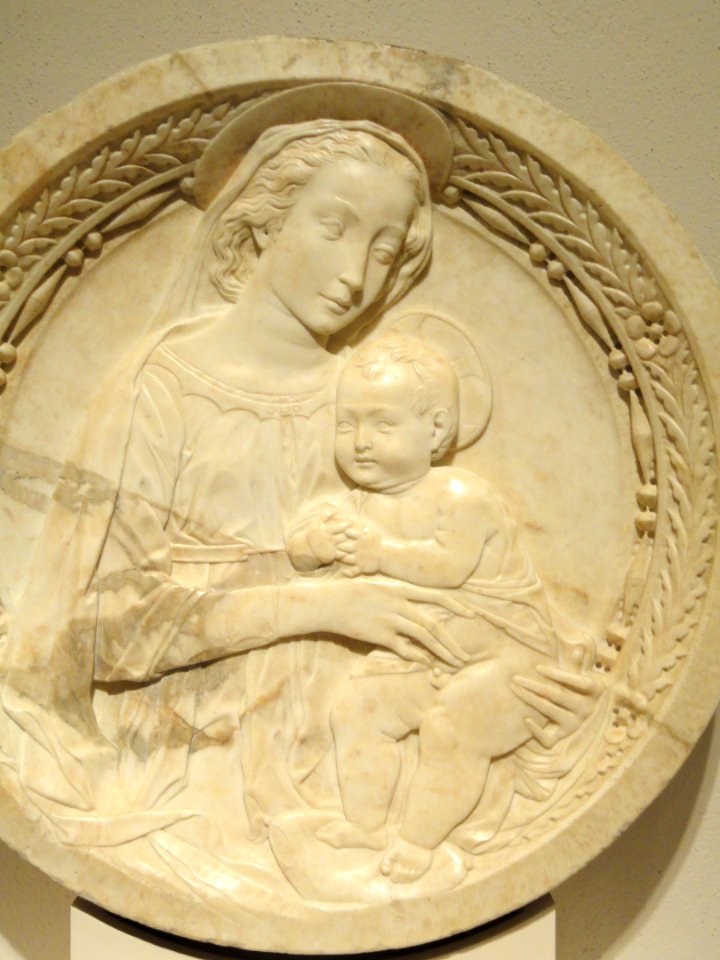 Madonna and Child (detail), Francesco di Simone Ferrucci, c. 1470 - Nelson-Atkins Museum of Art - DSC08523