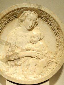 Madonna and Child (detail), Francesco di Simone Ferrucci, c. 1470 - Nelson-Atkins Museum of Art - DSC08523