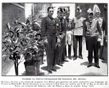 Madrid. El nuevo embajador de Francia, Mr. Revoil, de Goñi, Blanco y Negro, 29-06-1907 photo