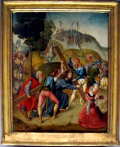 Maestro di delft, cristo portacroce, 1490 ca.