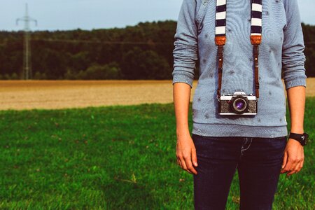 Landscape sky people photo