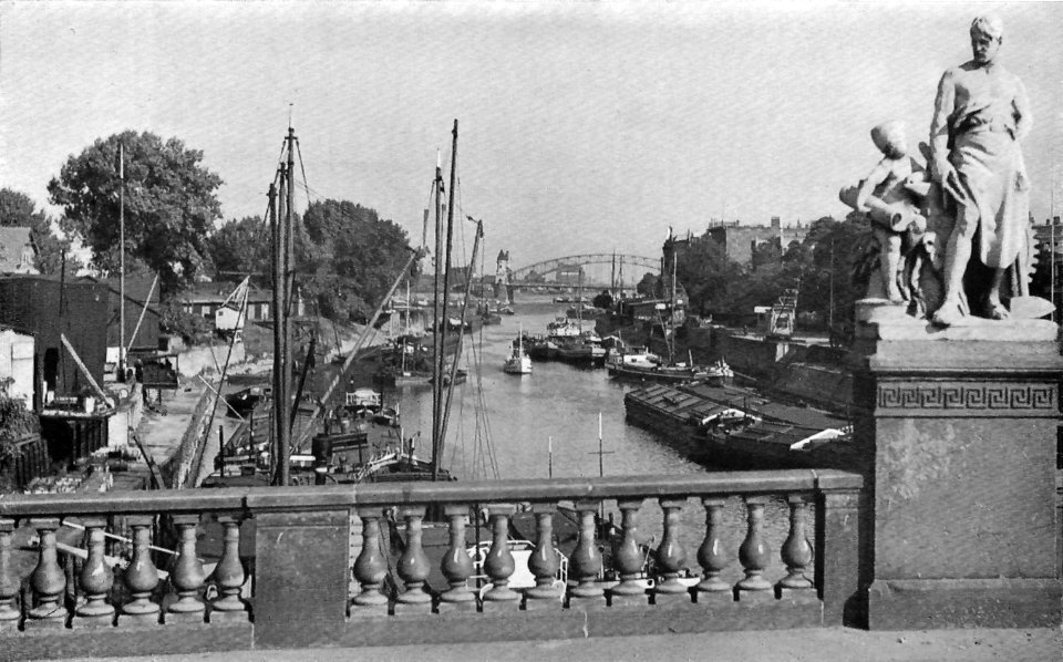 Magdeburg Blick von der Zollbrücke auf die Zollelbe