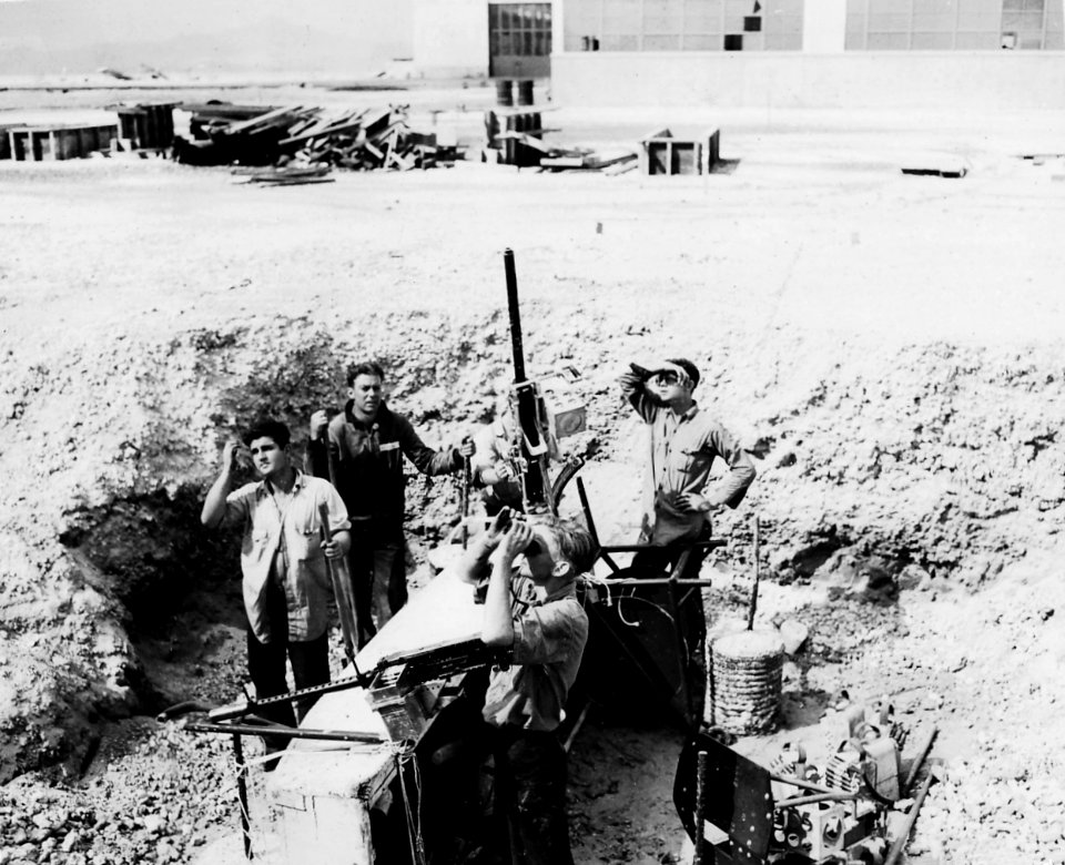 Machine gun pit at NAS Kaneohe 1941