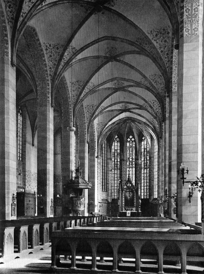 Magdeburg Der Chor der Jakobikirche als Beispiel für die Raumwirkung der Magdeburger Hallenkirchen
