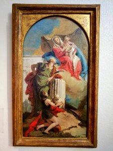 Madonna and Child with St. Catherine and Infant St. John the Baptist, by Giovanni Battista Tiepolo, c. 1755, oil on canvas - Hyde Collection - Glens Falls, NY - 20180224 122240