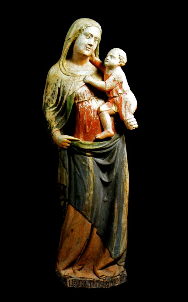 Madonna-bambino, gino micheli