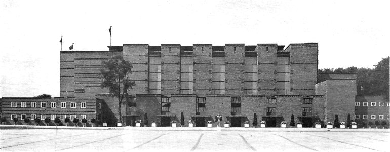 Magdeburg Stadthalle Seitenansicht