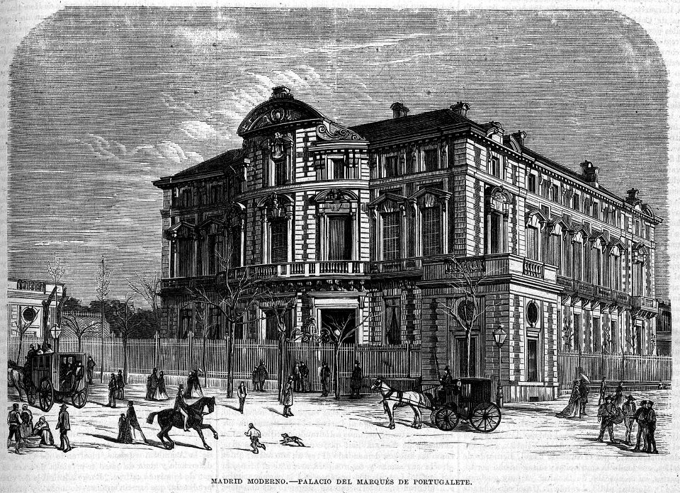 Madrid moderno - Palacio del Marqués de Portugalete, en La Ilustración de Madrid