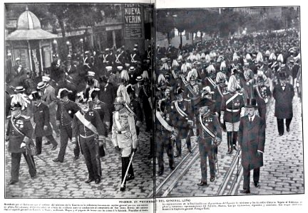 Madrid. El entierro del general Loño, de Goñi, Blanco y Negro, 06-07-1907 photo