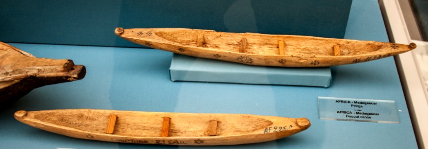 Madagascar, dugout canoes, models in the Vatican Museums photo