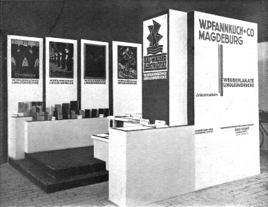 Magdeburg Stand W Pfannkuch & Co auf der Mitteldeutschen Handwerkerausstellung Magdeburg 1925
