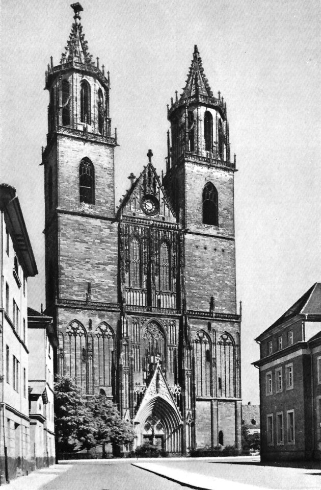 Magdeburg Westfront des Magdeburger Doms (13 Jahrhundert)