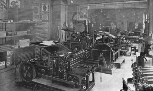 Magdeburg Teilansicht aus den Schnellpressensaal