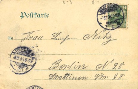 Magdeburg, Sachsen-Anhalt - Brückentor (back) (Zeno Ansichtskarten)