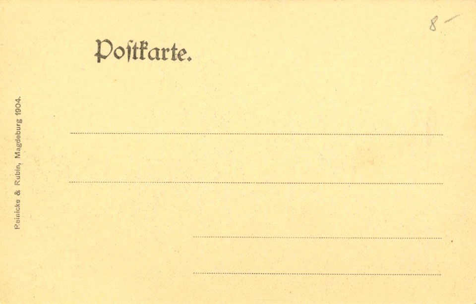 Magdeburg, Sachsen-Anhalt - Herrenkrugallee (back) (Zeno Ansichtskarten)